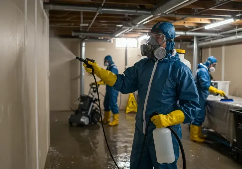 Basement Sanitization and Antimicrobial Treatment process in Tacoma, WA